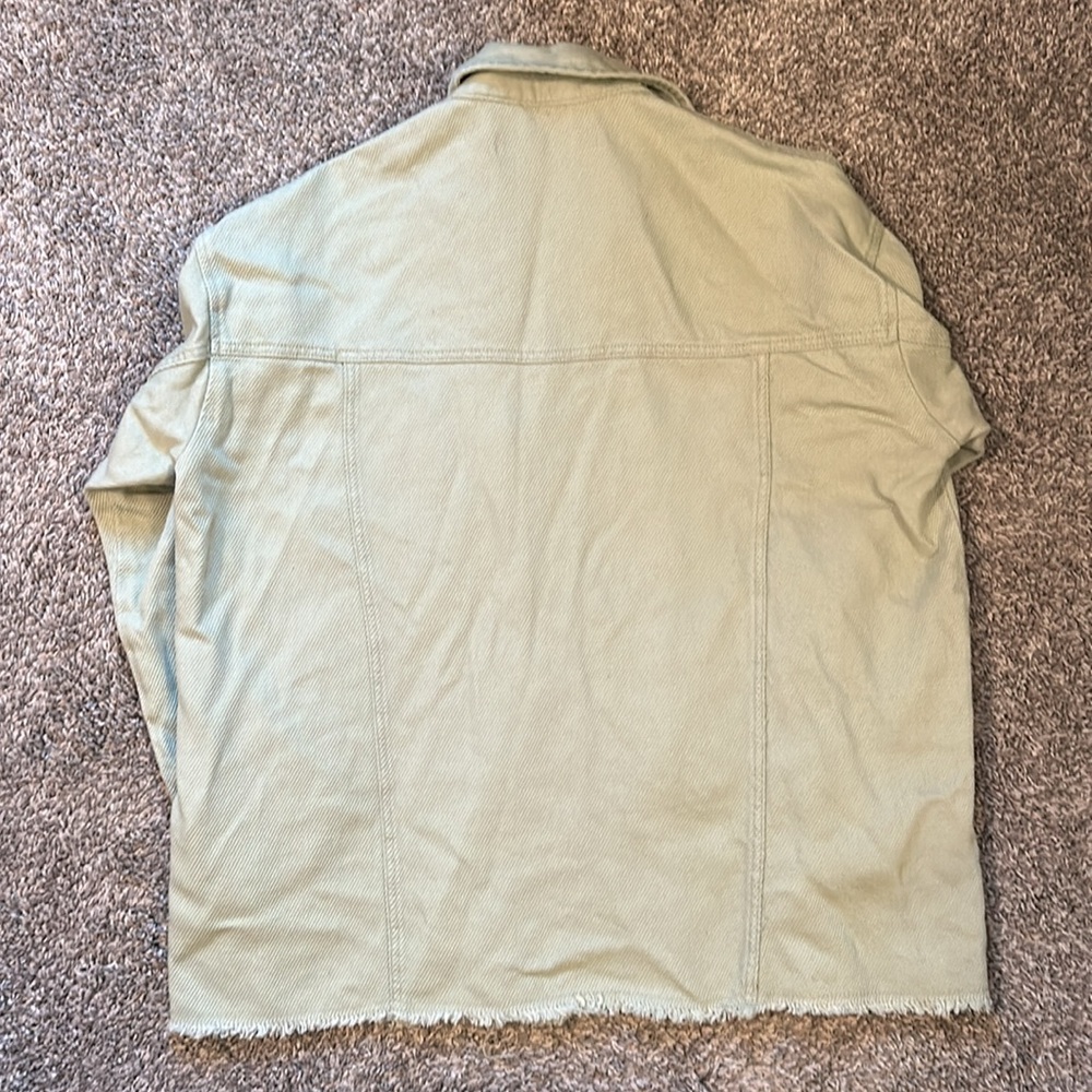 (5 for $20) Zara Women’s Sz M Mint Green Shacket - Picture 3 of 4